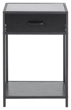 Seaford Nattbord M. Skuff - Svart
