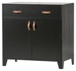 Woood Dian Kids Kommode/Skap - Sort Furu -UNOLIVING Butikk EE02383 7 e4ee