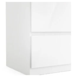 Naia Garderobeskap - Hvit Høyglans M/2 Dører + 1 Skuffe -UNOLIVING Butikk TV04639 8 d2cb