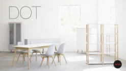 TENZO - Dot Garderobeskap, Eik, Hvit -UNOLIVING Butikk TZ00332 video thumbnail