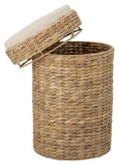 Bloomingville Iva Kurv M/Lokk, Natur, Vandhyacint -UNOLIVING Butikk bloomingville iva kurv mlaag natur vandhyacint kurve BL01773 12 ad55