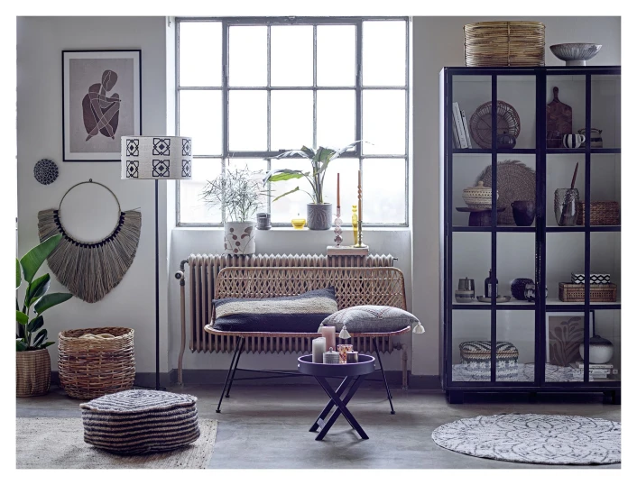 Bloomingville Lar Kurv M/lokk, Sort, Bambus 2 Bloomingville Lar Kurv M/lokk, Sort, Bambus - Bilde 2