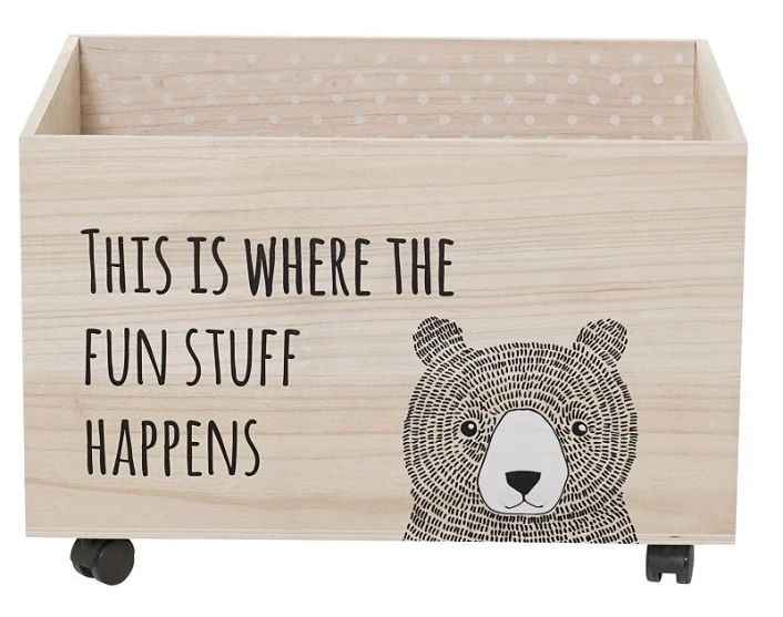 Bloomingville Mini - Oppbevaringskasse - Lyst Tre D:45 1 Bloomingville Mini - Oppbevaringskasse - Lyst Tre D:45