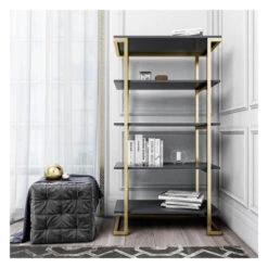 Camila Hylle M. 5 Hyller - Grafittgrå 9 Camila Hylle M. 5 Hyller - Grafittgrå -UNOLIVING Butikk camila reol m 5 hylder grafitgraa reol NT01318 8 b790