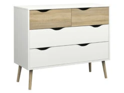 Delta Kommode - Hvit - H:81,7