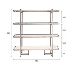 Dutchbone - Class Reol M/stålramme - Acacia Finer 17 Dutchbone - Class Reol M/stålramme - Acacia Finer -UNOLIVING Butikk dutchbone class reol mstaalramme acacia finer reoler DB00272 9 cc2b