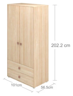 FLEXA - Popsicle Tøyskap Cherry 202x101cm -UNOLIVING Butikk flexa popsicle klaedeskab cherry 202x101cm klaedeskab FL00646 10 abce