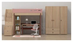 FLEXA - Popsicle Tøyskap Cherry 202x51 Cm -UNOLIVING Butikk flexa popsicle klaedeskab cherry 202x51 cm klaedeskab FL00649 11 5542