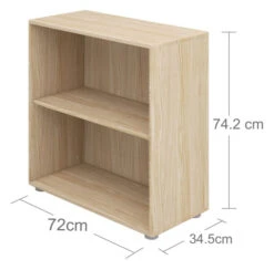 FLEXA - Popsicle Hylle Bred Eik -UNOLIVING Butikk flexa popsicle reol bred eg reol FL00635 10 25cc