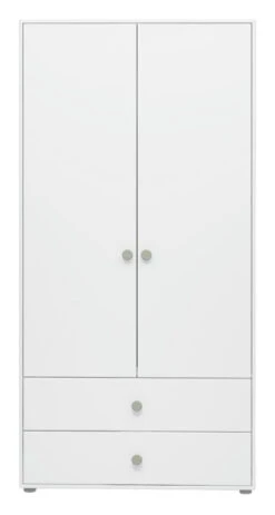 Roomie Garderobeskap M. 2 Dører - Grønn/Hvit