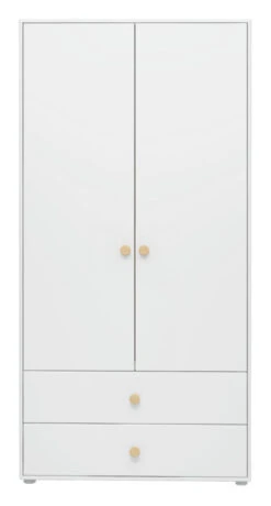 Roomie Garderobeskap M. 2 Dører - Hvit/Eik