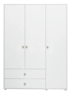 Roomie Garderobeskap M. 3 Dører - Grønn/Hvit