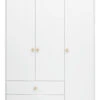 Roomie Garderobeskap M. 3 Dører - Hvit/Eik