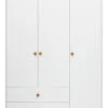 Roomie Garderobeskap M. 3 Dører - Hvit/Gul