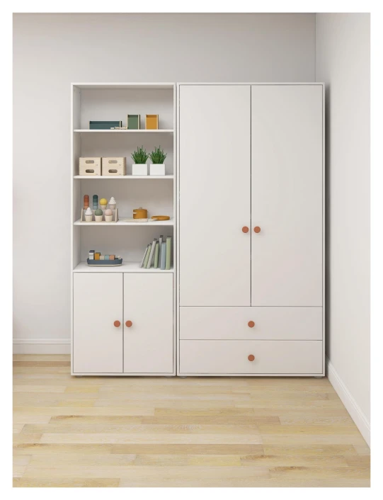 Roomie Maxi-reol M. 2 Dører - Rosa/Hvit 4 Roomie Maxi-reol M. 2 Dører - Rosa/Hvit - Bilde 4