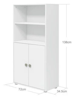 Roomie Midi-reol M. 2 Dører - Grønn/Hvit 7 Roomie Midi-reol M. 2 Dører - Grønn/Hvit -UNOLIVING Butikk flexa roomie midi reol m 2 laager groenhvid FL01254 5 b614