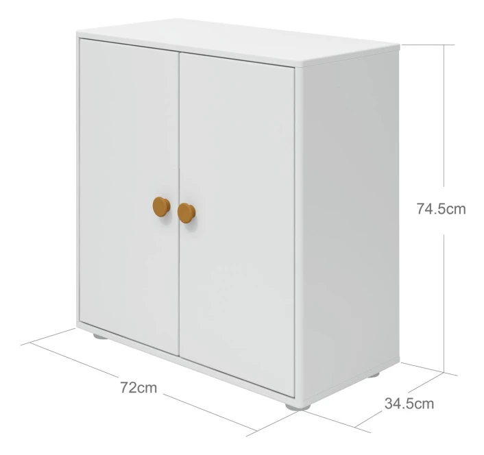 Roomie Mini-reol - Hvit/Gul 5 Roomie Mini-reol - Hvit/Gul - Bilde 5