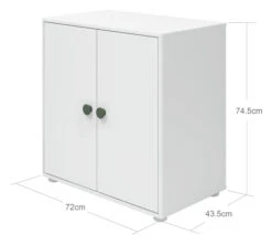 Roomie Skap - Hvit/Grønn 9 Roomie Skap - Hvit/Grønn -UNOLIVING Butikk flexa roomie skab hvidgroen FL01226 5 e7a6