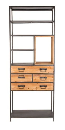 Homii - Samuel Reol M/4 Skuffer - Natur/grå