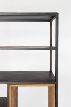 Homii - Samuel Reol M/4 Skuffer - Natur/grå -UNOLIVING Butikk homii samuel reol m4 skuffer naturgraa reoler ZU01316 3 9fda