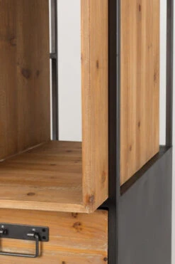 Homii - Samuel Reol M/4 Skuffer - Natur/grå -UNOLIVING Butikk homii samuel reol m4 skuffer naturgraa reoler ZU01316 5 0242