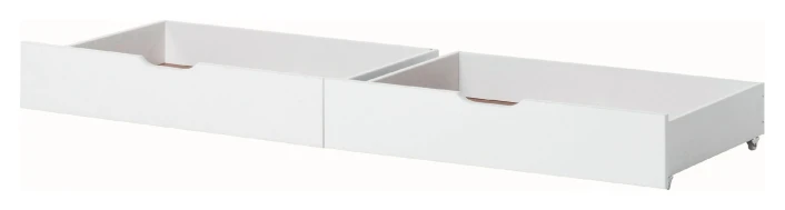 Hoppekids - Skuffesett På Hjul 2 Stk. - Hvit 1 Hoppekids - Skuffesett På Hjul 2 Stk. - Hvit