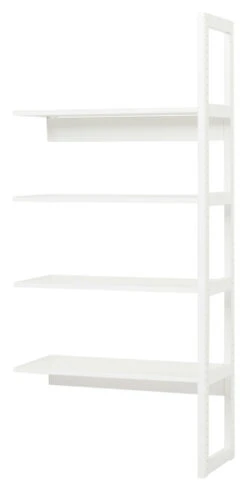 Hoppekids Storey Reol - 1/2 Seksjon M. 4 Hyller - 80 Cm -UNOLIVING Butikk hoppekids storey reol 12 sektion m 4 hylder 80 cm reol HK00590 1 f6bb