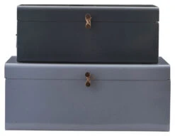 House Doctor Oppvaringskofferter I Metall - Blå