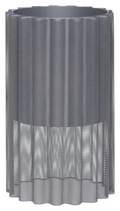 Hübsch Flow Blomsterkrukke I Grå Metall