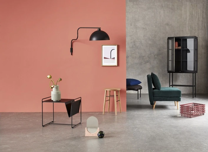 Hübsch Metalkurve Sæt - Rød 2 Hübsch Metalkurve Sæt - Rød - Bilde 2