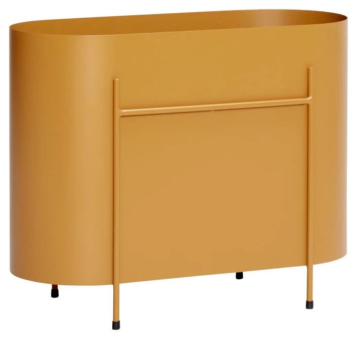 Hübsch Oblong Plantekasse, Metall, Orange 1 Hübsch Oblong Plantekasse, Metall, Orange