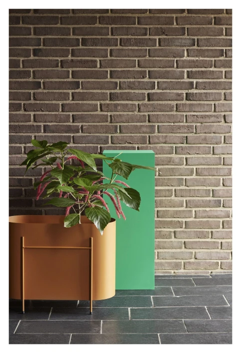 Hübsch Oblong Plantekasse, Metall, Orange 2 Hübsch Oblong Plantekasse, Metall, Orange - Bilde 2