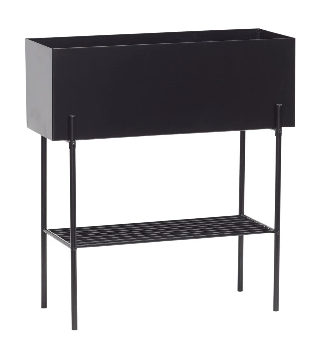 Hübsch Norm Planter H76 - Sort Metal 1 Hübsch Norm Planter H76 - Sort Metal