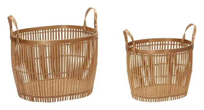 Hübsch Vantage Kurvsæt M/hank - Bambus 1 Hübsch Vantage Kurvsæt M/hank - Bambus