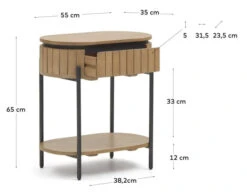 Licia Nattbord - Mango Tre 15 Licia Nattbord - Mango Tre -UNOLIVING Butikk kave home licia sengebord mango trae LA02653 9 7135