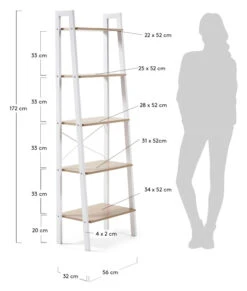 Kave Home - State Reol 172x56 - Gråhvid 11 Kave Home - State Reol 172x56 - Gråhvid -UNOLIVING Butikk kave home state reol 172x56 graahvid reoler LA01115 6 76ab