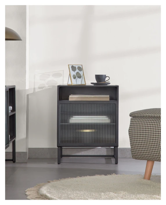 Kave Home Trixie Sengebord - Sort, 45x58 - Bilde 8