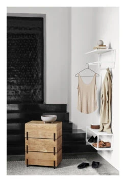 Front -UNOLIVING Butikk kristina dam studio stack opbevaringsboks set m 3 eg kasse KD00031 2 36e5