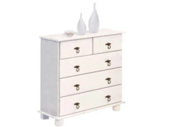 Farley Kommode Hvitlakkert Furu -UNOLIVING Butikk loft24 farley kommode hvidpigmenteret fyrretrae kommoder NT00252 5 86da