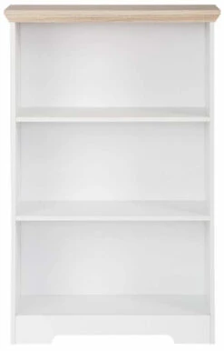 Nancy Bokhylle Hvit, Eike-look - 115x75  