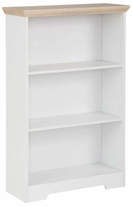 Nancy Bokhylle Hvit, Eike-look - 115x75   - Bilde 2