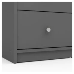 May Kommode M/3 Skuffer - Grå Folie -UNOLIVING Butikk may kommode m3 skuffer graa folie kommoder TV04988 4 9673