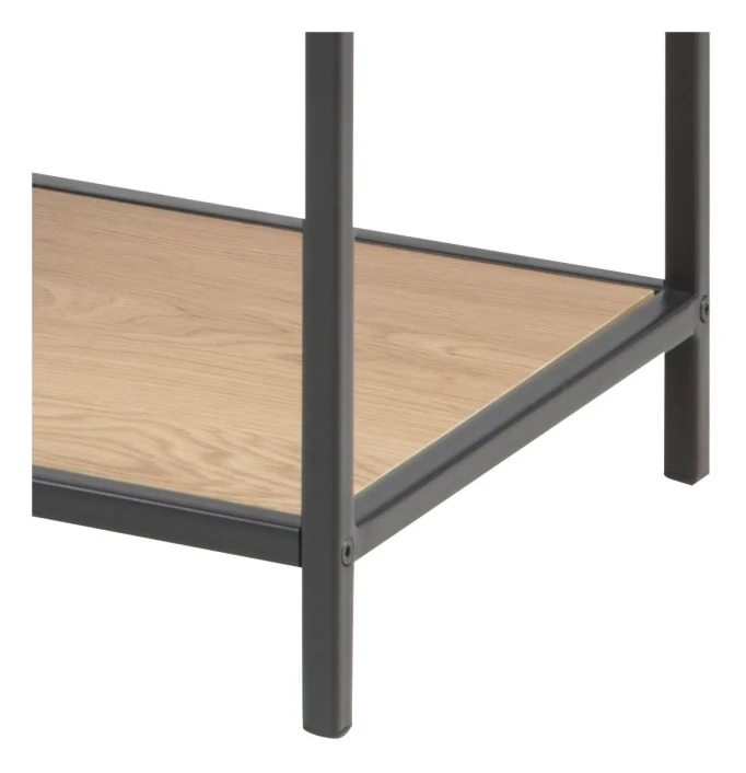 Newhaven Bokhylle M, 3 Asymmetriske Hyller - Natur/Sort 6 Newhaven Bokhylle M, 3 Asymmetriske Hyller - Natur/Sort - Bilde 6