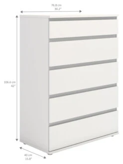 Nova Kommode - Hvit - 106,6x76,8 10 Nova Kommode - Hvit - 106,6x76,8 -UNOLIVING Butikk nova kommode hvid kommoder TV04527 6 1314