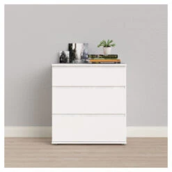 Nova Kommode - Hvit - 83,7x76,8 9 Nova Kommode - Hvit - 83,7x76,8 -UNOLIVING Butikk nova kommode hvid m3 skuffer kommoder TV04520 2 91cc