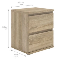 Nova Sengebord - Lys Tre -UNOLIVING Butikk nova sengebord lystrae sengeborde TV04519 5 fba6