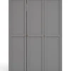 Paris Garderobeskap Med 3 Dører - Matt Grå