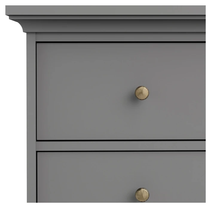 Paris Kommode M. 8 Skuffer - Mat Grå - Bilde 5