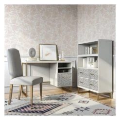 Scarlett Hylle M. Skuffer - Hvit -UNOLIVING Butikk scarlett reol m skuffer hvid reol NT01366 4 5a58