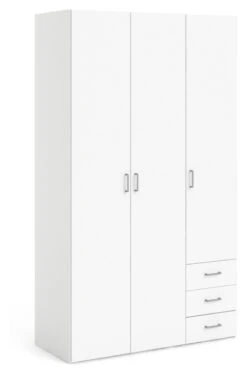 Space Garderobeskap - Hvit M/skuffer 8 Space Garderobeskap - Hvit M/skuffer -UNOLIVING Butikk space garderobeskab hvid mskuffer garderobeskabe TV04557 4 5afd